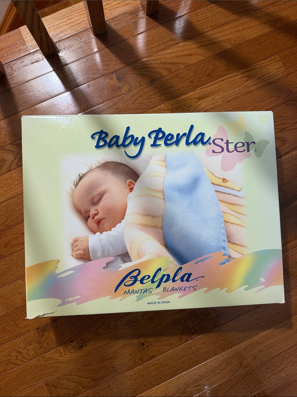 Baby Perla Soft Blue Baby Blanket